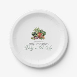 Lokaal geteelde Baby Papieren Bordje