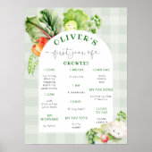 Lokaal geteelde Baby Schattigee groenten mijlpaal Poster (Voorkant)