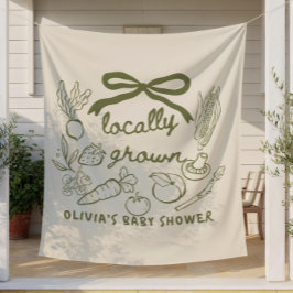 Lokaal Geteelde Baby Shower Achtergrond, Boerenmar Wandkleed