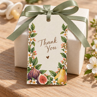 Lokaal Geteelde Baby Shower Bedank Cadeaubon Cadeaulabel