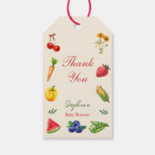 Lokaal Geteelde Baby Shower Bedank Favor Cadeaulabel (Achterkant)