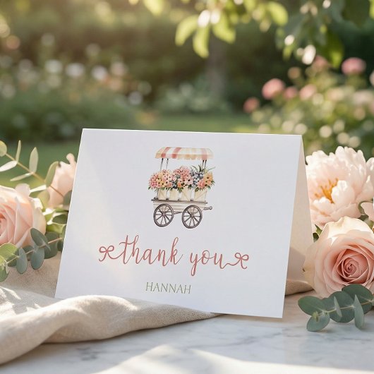 Lokaal Geteelde Baby Shower Bedankkaart