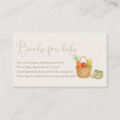 Lokaal geteelde Baby shower boeken voor Baby Informatiekaartje (Voorkant)