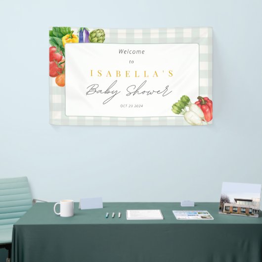 Lokaal geteelde Baby shower Boeren Market Banner (Beurs)
