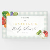 Lokaal geteelde Baby shower Boeren Market Banner (Horizontaal)