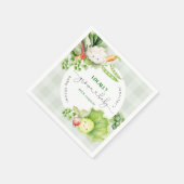 Lokaal geteelde baby shower Boeren markt Servet (Hoek)