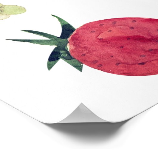 Lokaal geteelde Baby shower Boeren markt welkom Poster (Hoek)