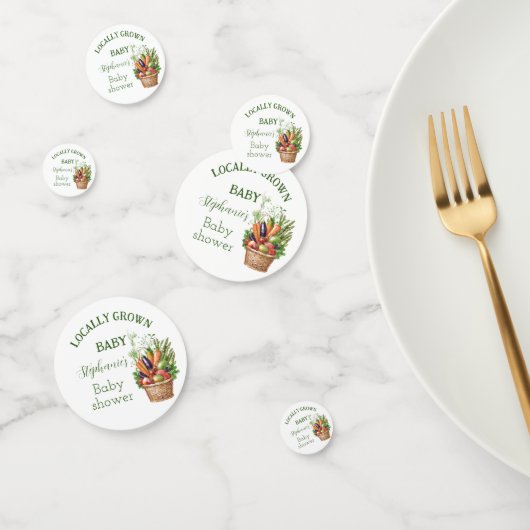 Lokaal geteelde Baby shower boerenmarkt Confetti (Groep)