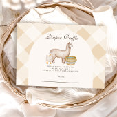 Lokaal geteelde Baby shower Diapper Raffle Informatiekaartje