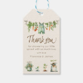 Lokaal Geteelde Baby Shower Feestje Cadeaulabel (Voorkant)