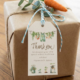 Lokaal Geteelde Baby Shower Feestje  Cadeaulabel