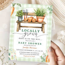 Lokaal geteelde Baby shower Green Farmers Market