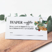 Lokaal Geteelde Baby Shower Luier Raffel Tickets Informatiekaartje