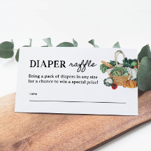 Lokaal Geteelde Baby Shower Luier Raffel Tickets