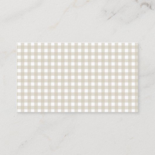 Lokaal geteelde Baby shower Luier Raffle Kaart (Achterkant)