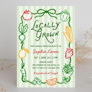 Lokaal Geteelde Baby Shower op de Boerenmarkt Kaart