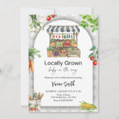 Lokaal Geteelde Baby Shower– Schattige 'Van boer n Kaart (Voorkant)