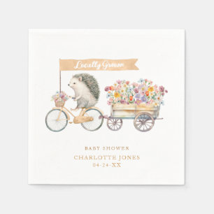 Lokaal geteelde Baby shower servetten Floral Hedge
