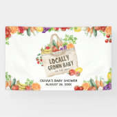Lokaal Geteelde Baby Shower Spandoek (Horizontaal)