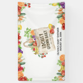 Lokaal Geteelde Baby Shower Spandoek (Verticaal)