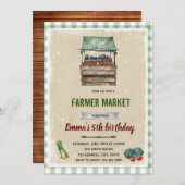 Lokaal geteelde baby shower uitnodiging (Voorkant / Achterkant)