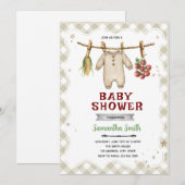 Lokaal Geteelde Baby Shower Uitnodiging (Voorkant / Achterkant)