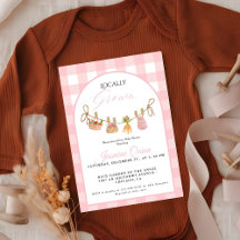 Lokaal geteelde baby shower voor meisje Baby spri