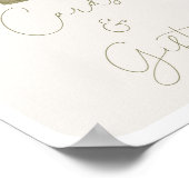 Lokaal geteelde Baby showers Kaarten en geschenken Poster (Hoek)