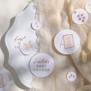Lokaal Geteelde Baby Waterverf Baby Shower Confetti