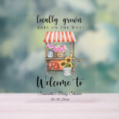 Lokaal geteelde Baby - welkom baby shower Acryl Bord (Neutraal)