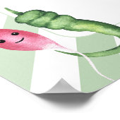 Lokaal geteelde Baby - welkom baby shower Poster (Hoek)