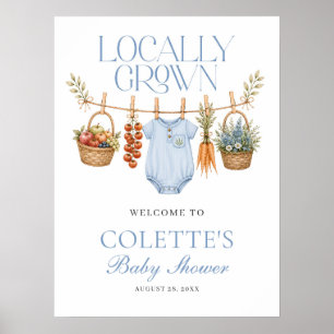 Lokaal Geteelde Babyjongen Boerenmarkt Welkom Poster