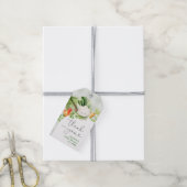 Lokaal geteelde babyshower bedankkaartje cadeaulabel (Met Touw)