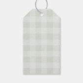 Lokaal geteelde babyshower bedankkaartje cadeaulabel (Achterkant)