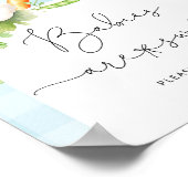 Lokaal geteelde blauwe baby Baby's zijn zoet Poste Poster (Hoek)