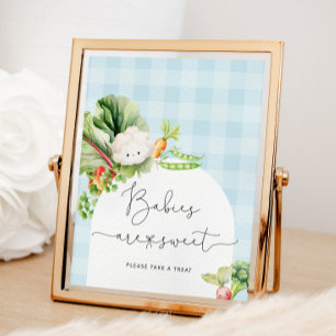 Lokaal geteelde blauwe baby Baby's zijn zoet Poste Poster