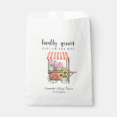 Lokaal geteelde bloemen boeren markt Baby shower Bedankzakje (Voorkant)
