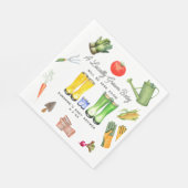 Lokaal geteelde Blue Boots Plantaardig Baby shower Servet (Hoek)