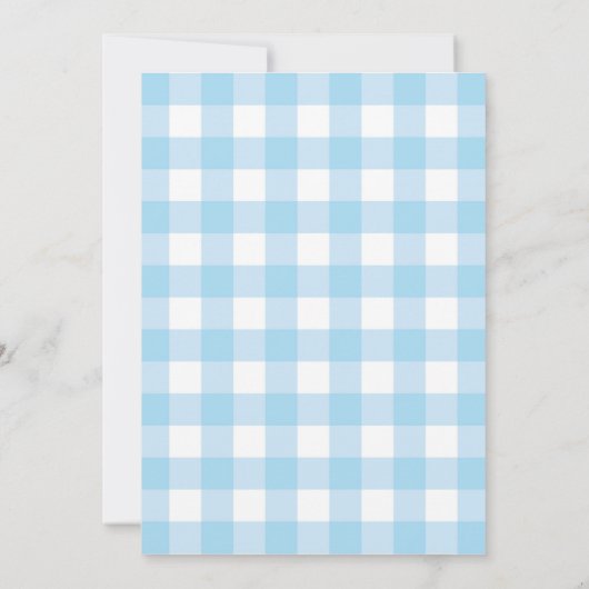 Lokaal geteelde blue boy baby shower Baby strooien Kaart (Achterkant)