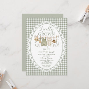 Lokaal Geteelde Boerderij Baby Shower Uitnodiging