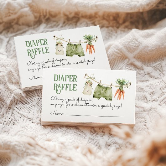 Lokaal geteelde Boerderij Boho Baby shower luier Informatiekaartje