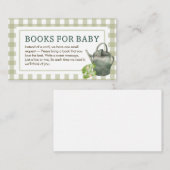 Lokaal geteelde boeren Baby shower boeken voor Bab Informatiekaartje (Voorkant / Achterkant)