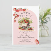 lokaal geteelde boeren Baby shower op de markt Kaart (Staand voorkant)