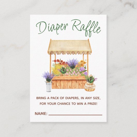 Lokaal geteelde Boeren Bloemen Marktboeken voor Ba Informatiekaartje (Voorkant)