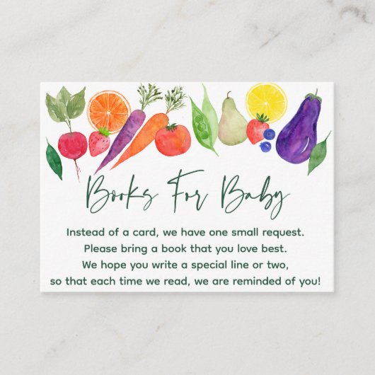 Lokaal geteelde boeren Market Book Request Kaarten (Voorkant)