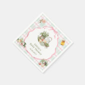 Lokaal geteelde boeren Market Girl Baby shower Servet (Hoek)