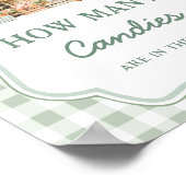 Lokaal geteelde boeren markt Baby Hoeveel Snoepjes Poster (Hoek)