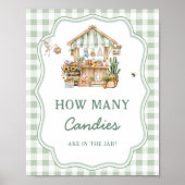 Lokaal geteelde boeren markt Baby Hoeveel Snoepjes Poster (Voorkant)