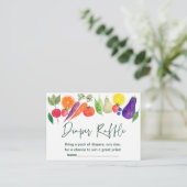 Lokaal geteelde boeren markt Baby luier rafel Informatiekaartje (Staand voorkant)