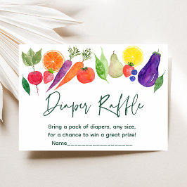 Lokaal geteelde boeren markt Baby luier rafel Informatiekaartje